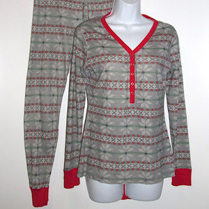 Hanna Andersson 100% Cotton Snowflake Pajama Set